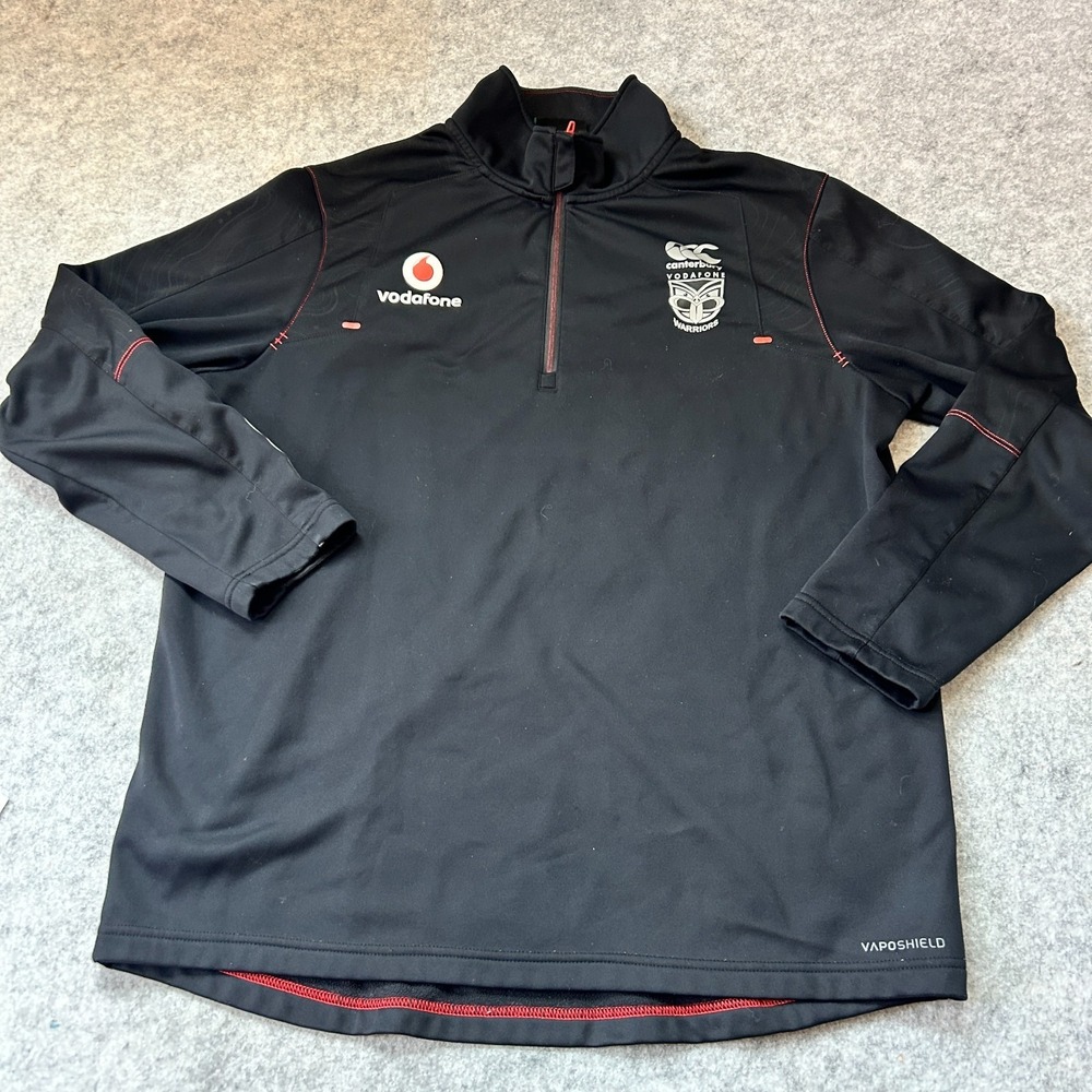 NRL Canterbury Warriors Quarter Zip Pullover Size XL Rugby Jacket